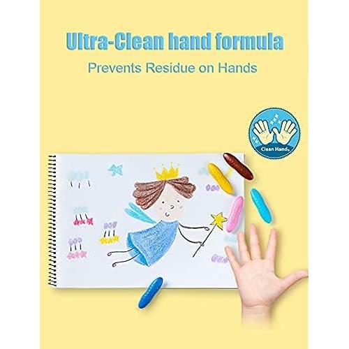 Crayones YPLUS de Cacahuete 24 Colores Pastel No Tóxicos