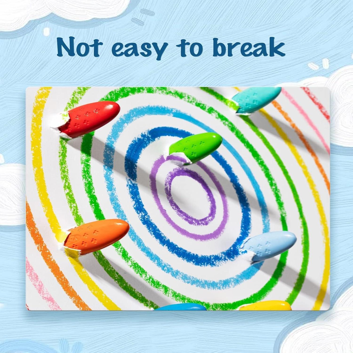 Crayones YPLUS de Cacahuate 12 Colores Lavables No Tóxicos