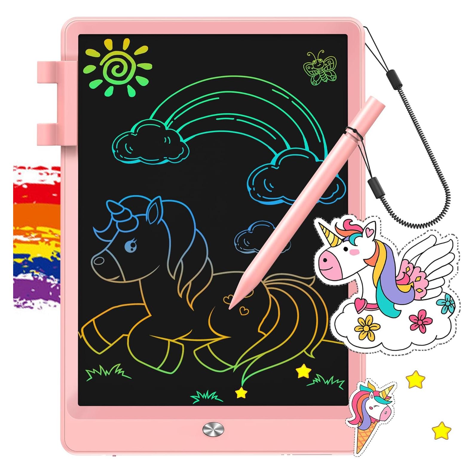 Tableta de Escritura LCD FLUESTON 10" Rosa para Niños