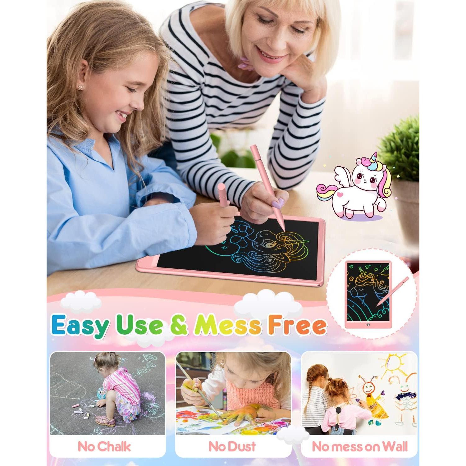 Tableta de Escritura LCD FLUESTON 10" Rosa para Niños