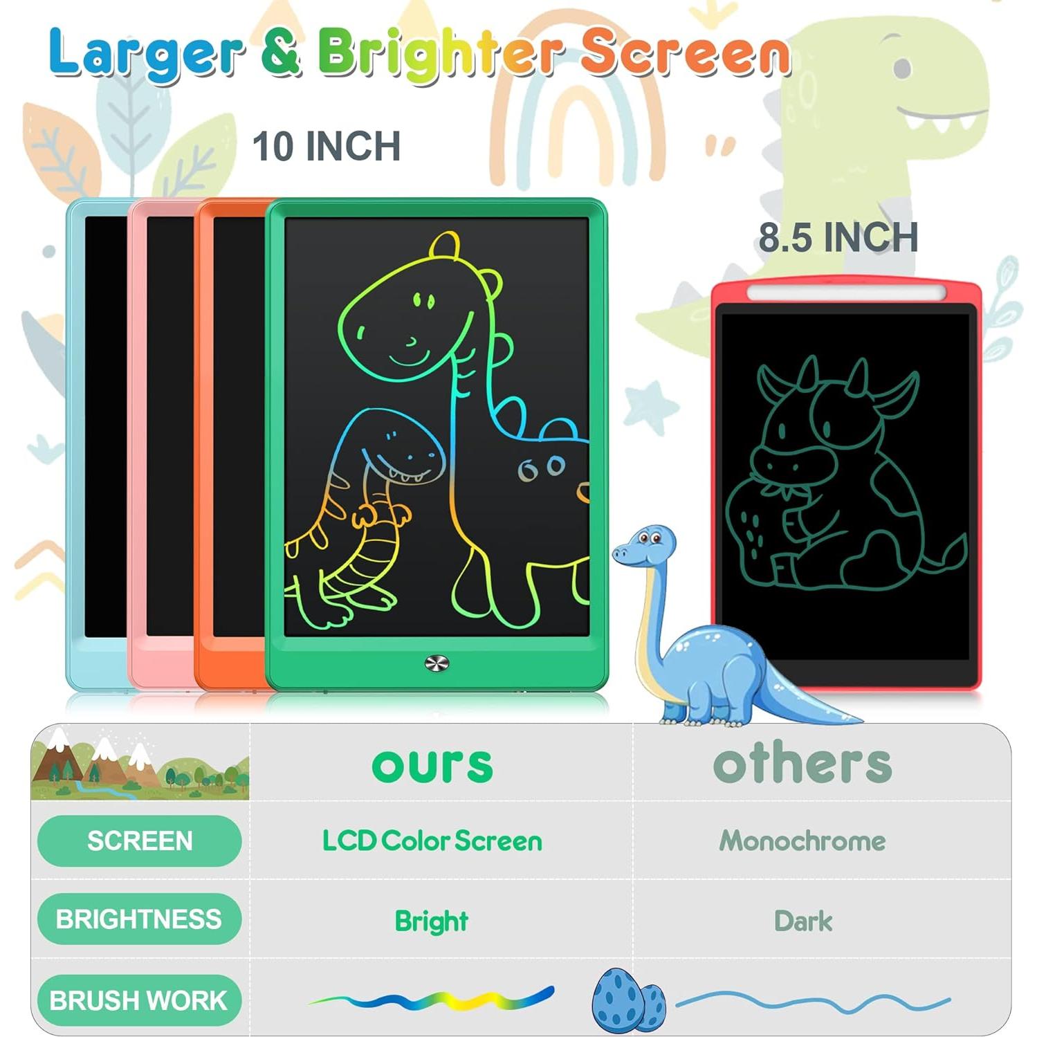 Tableta de Dibujo LCD FLUESTON 10" Verde para Niños