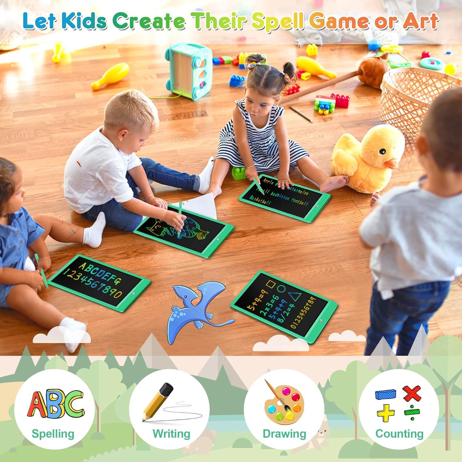 Tableta de Dibujo LCD FLUESTON 10" Verde para Niños