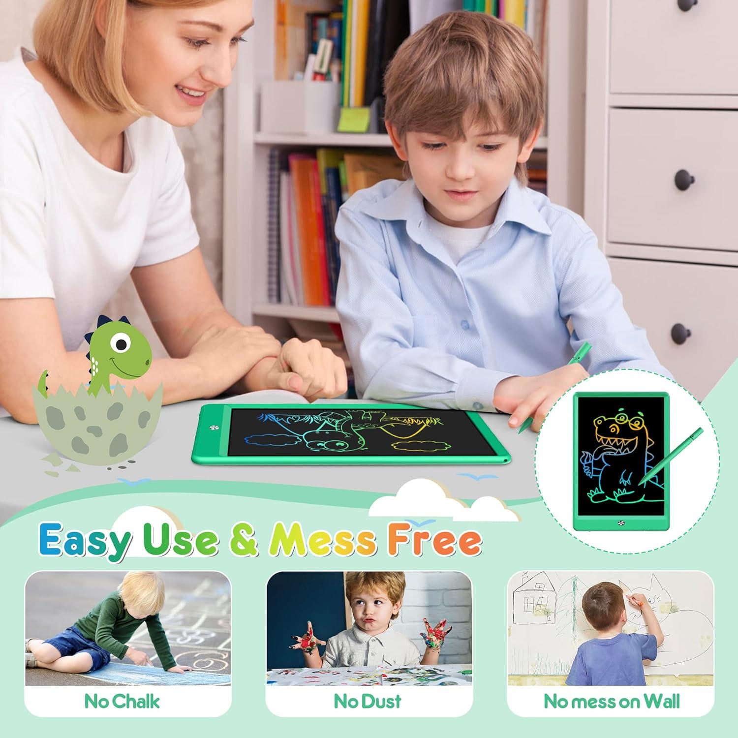 Tableta de Dibujo LCD FLUESTON 10" Verde para Niños