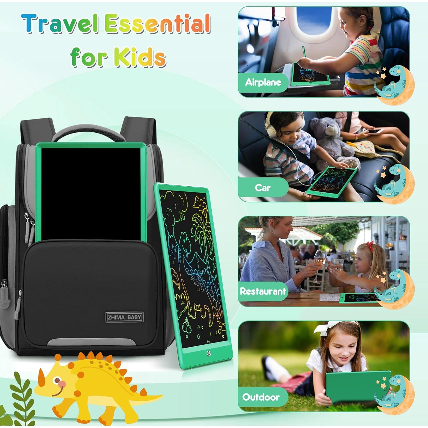 Tableta de Dibujo LCD FLUESTON 10" Verde para Niños
