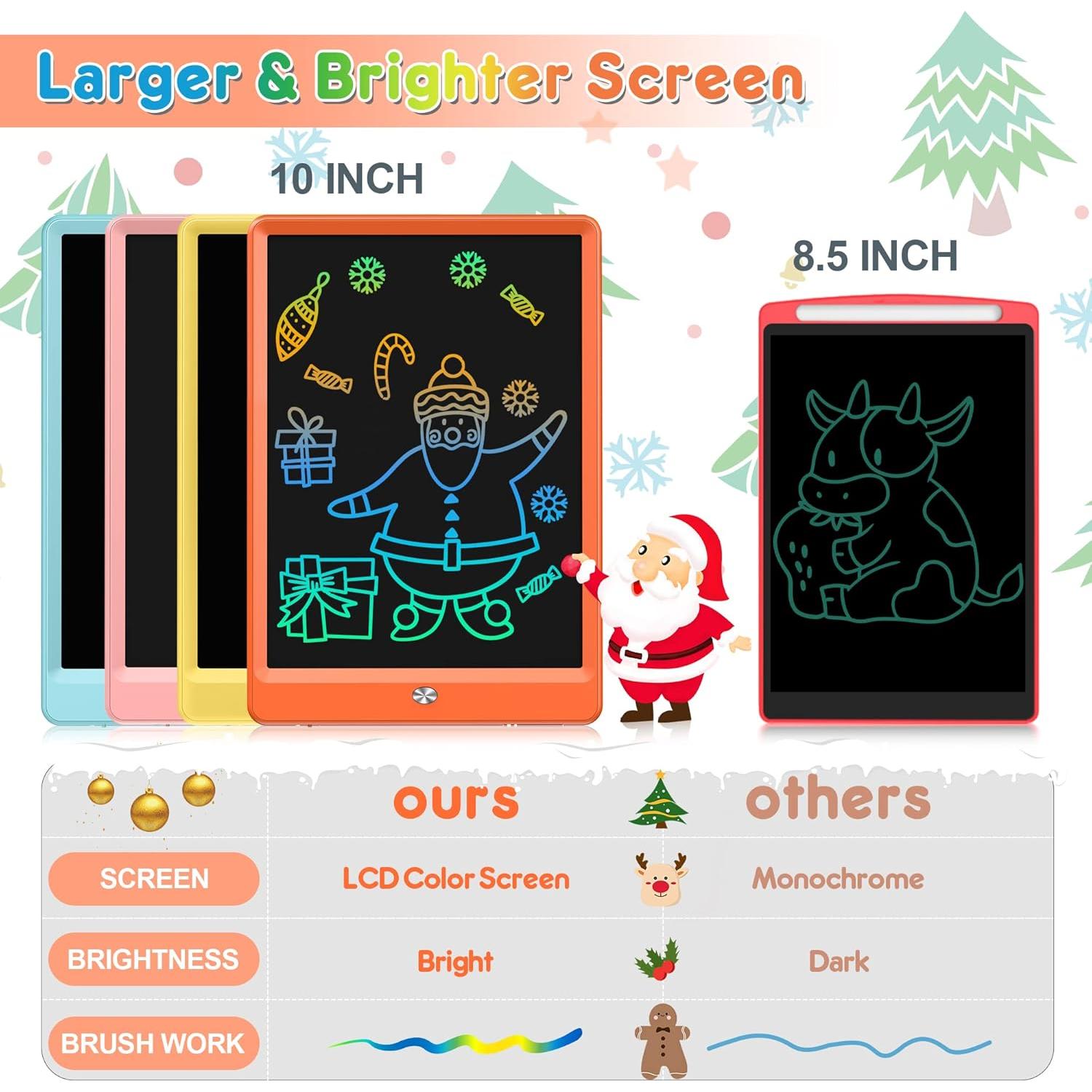 Tableta de Dibujo LCD FLUESTON 10" Naranja para Niños