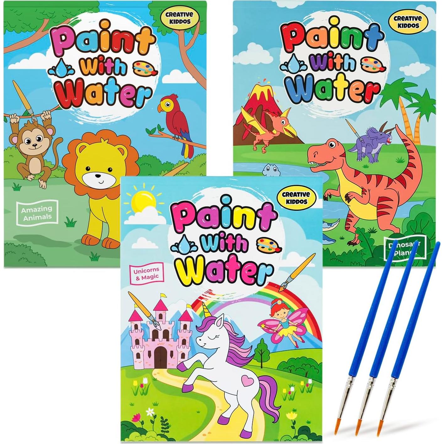 Libros de Acuarela para Niños Creative Kiddos - 3 Temas