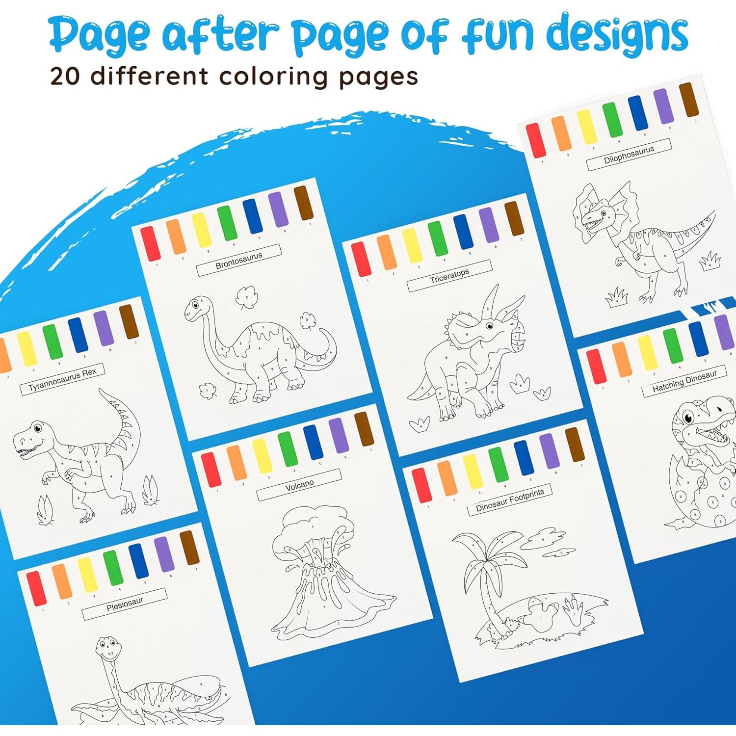 Libro para Colorear con Agua Dinosaurio Creative Kiddos