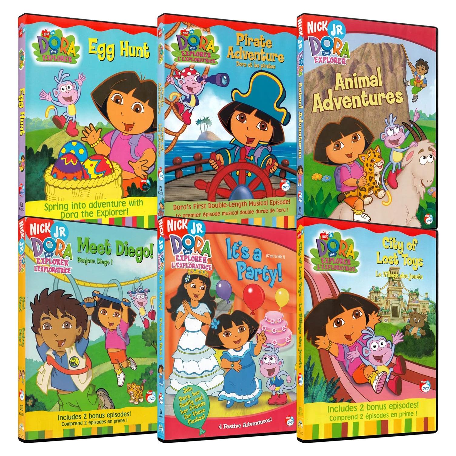 Dora la Exploradora 6-Pack DVD Color Aventura Infantil