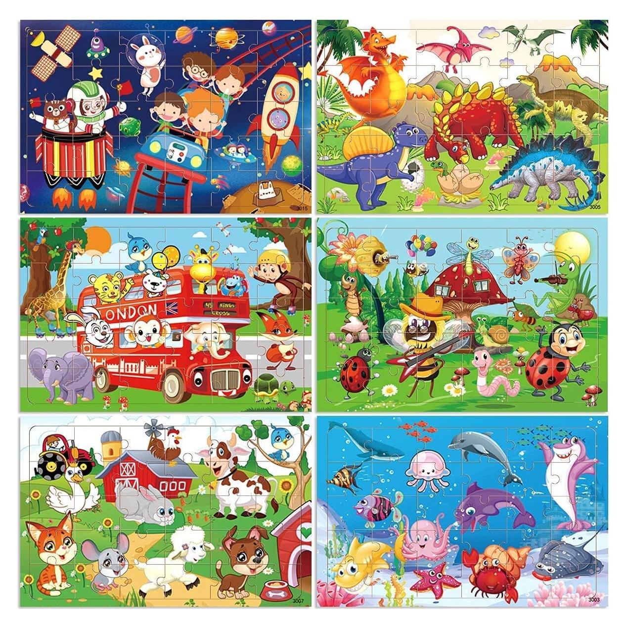 Rompecabezas de Madera Coloridos Blppldyci 30 Piezas 3-5 Años