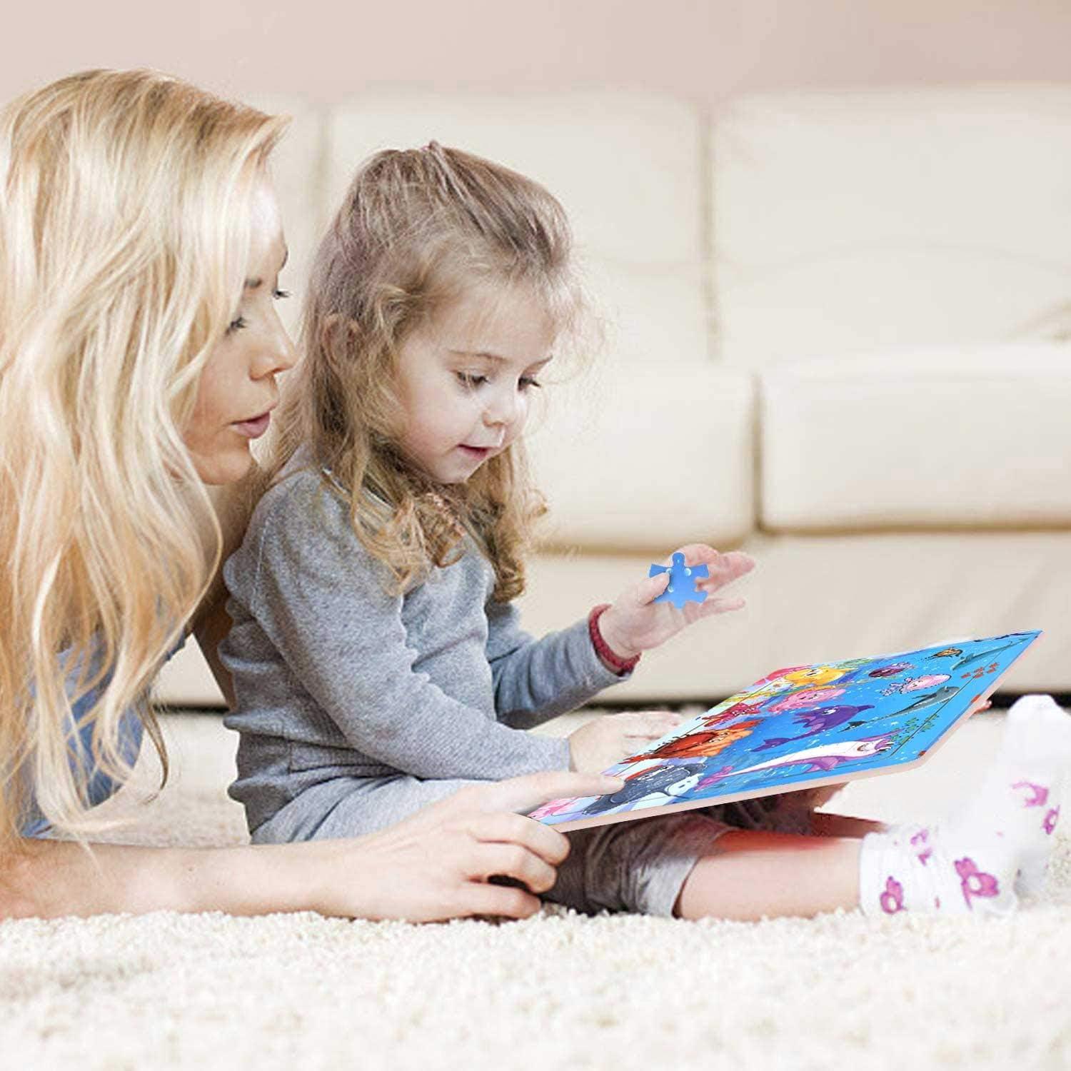 Rompecabezas de Madera Coloridos Blppldyci 30 Piezas 3-5 Años