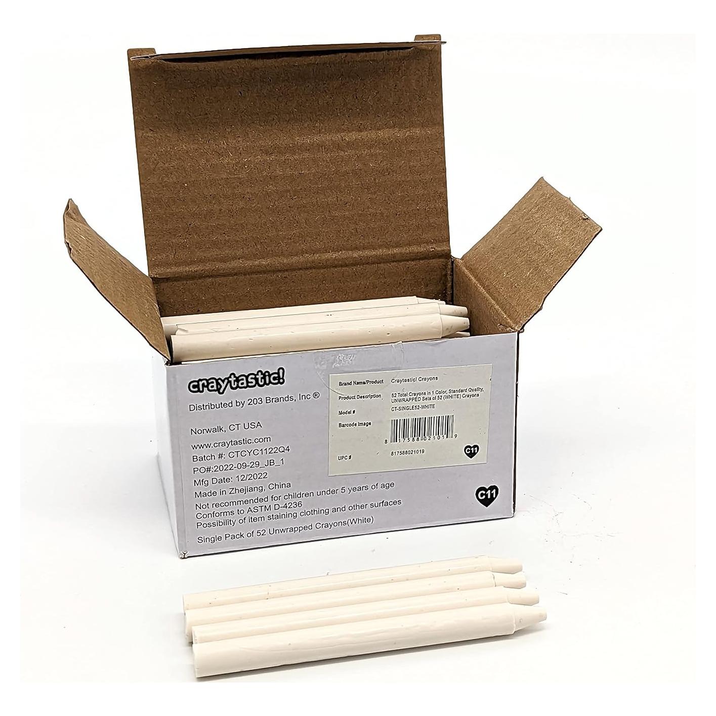 Crayones Craytastic! 52 unidades sin envoltura - Blanco