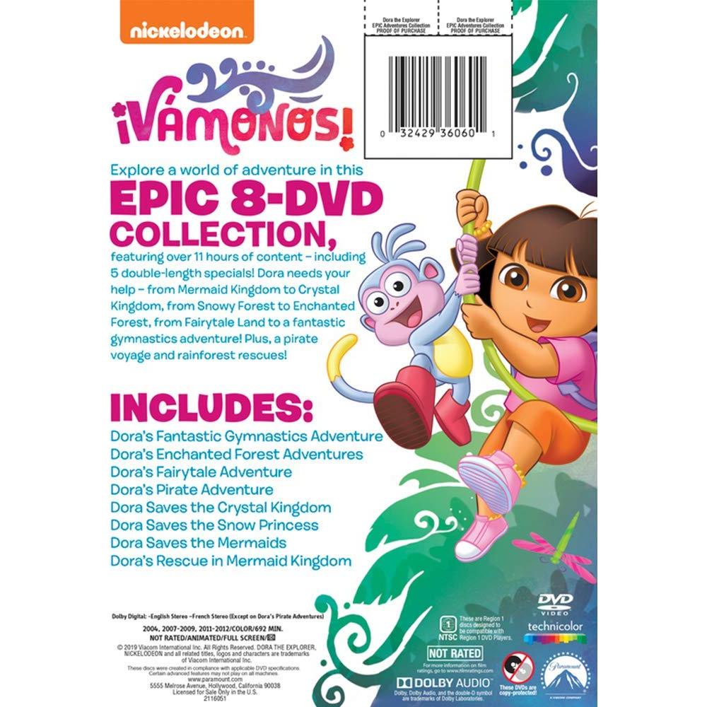 Dora la Exploradora DVD Colección Aventura Épica 8 Discos