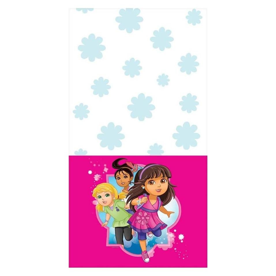 Cubierta de Mesa de Plástico Amscan Dora y Amigos 243.84x137.16 cm