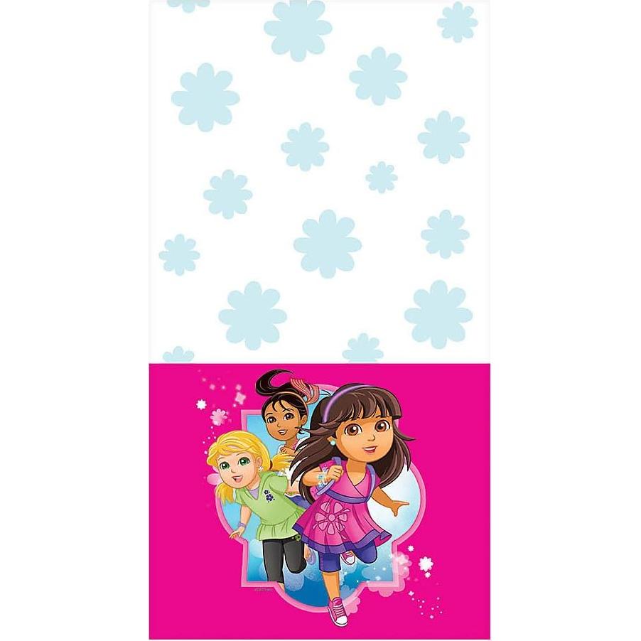 Cubierta de Mesa de Plástico Amscan Dora y Amigos 243.84x137.16 cm