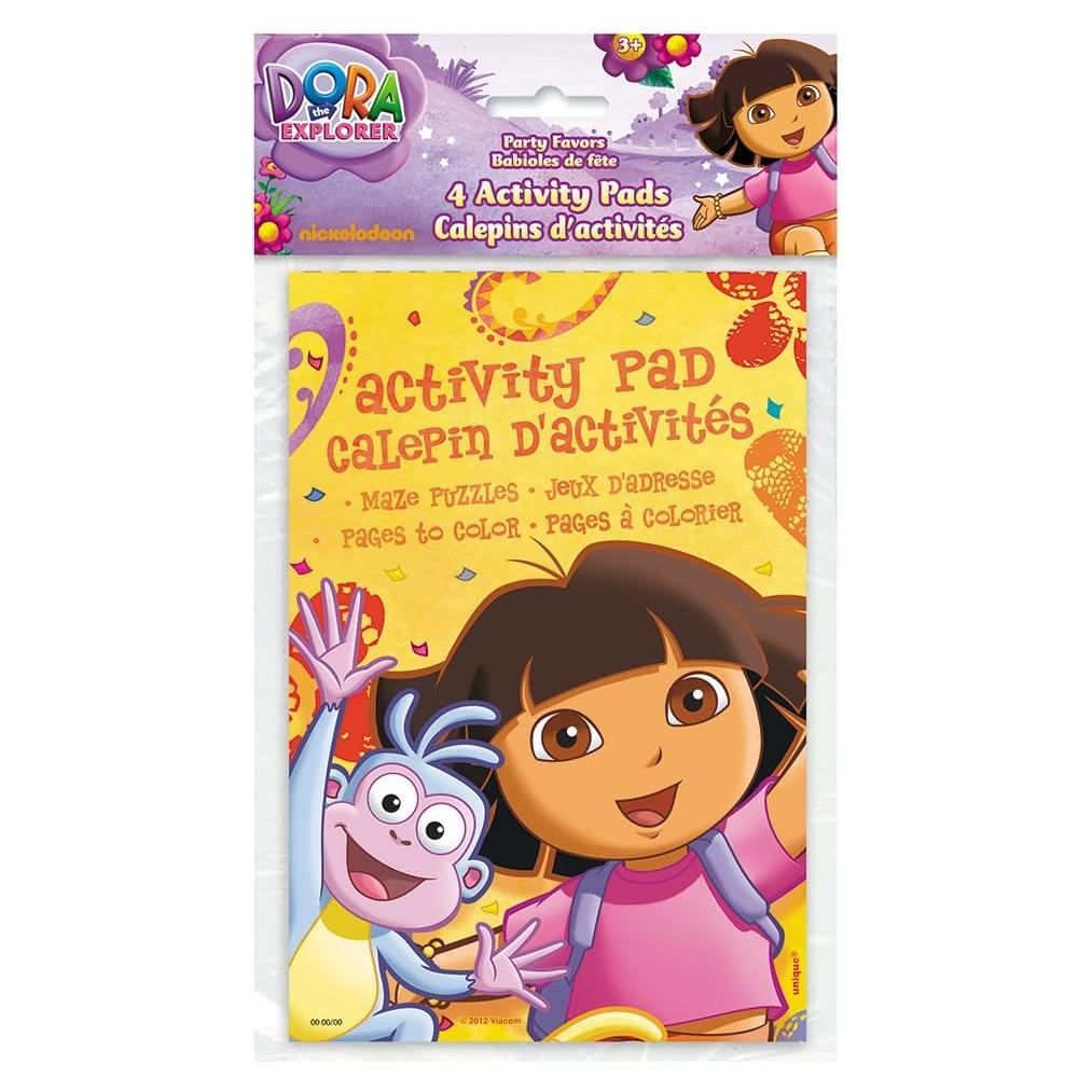 Paquete de 4 Libros de Actividades Dora la Exploradora