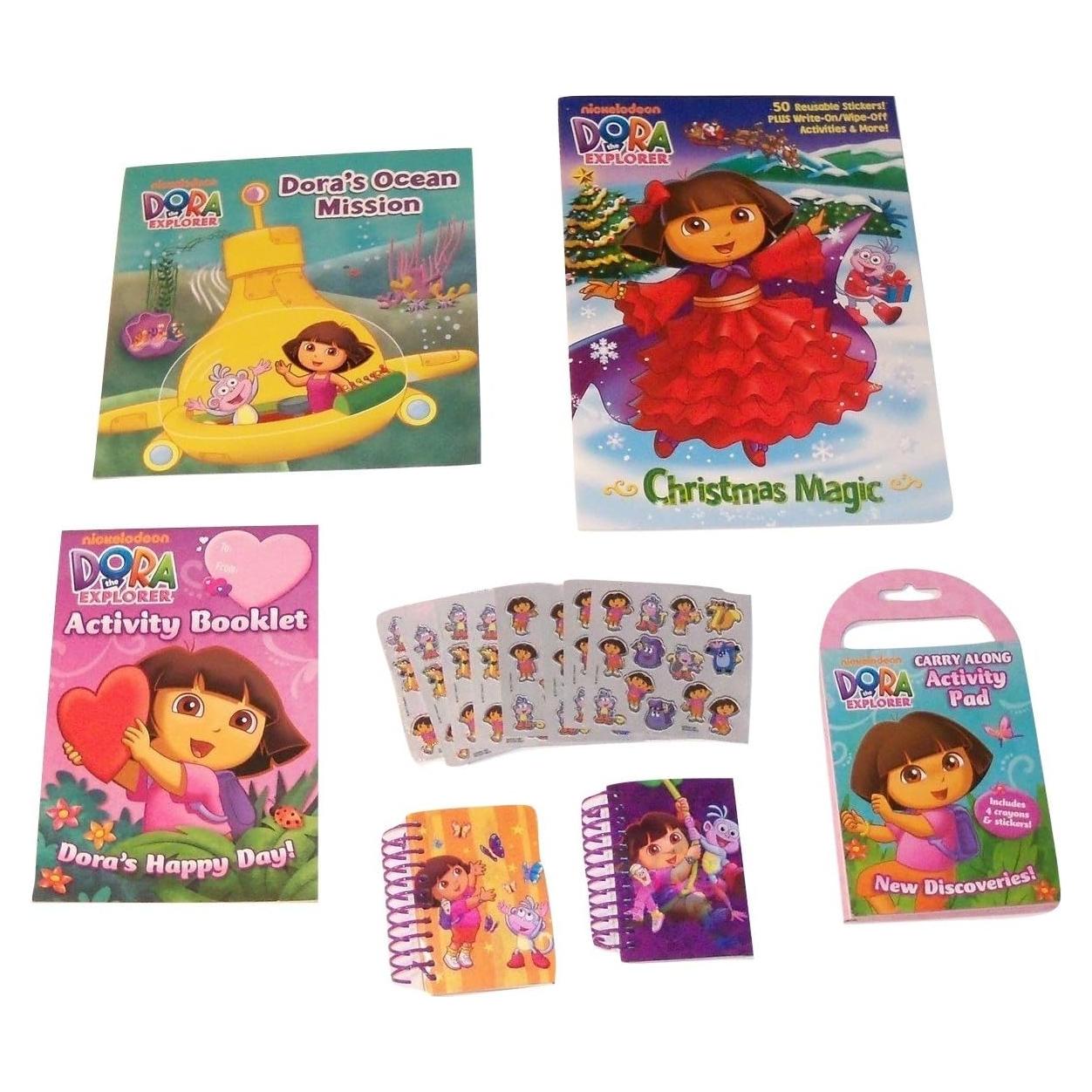 Conjunto de Regalo de Actividades Dora la Exploradora - 6 Artículos