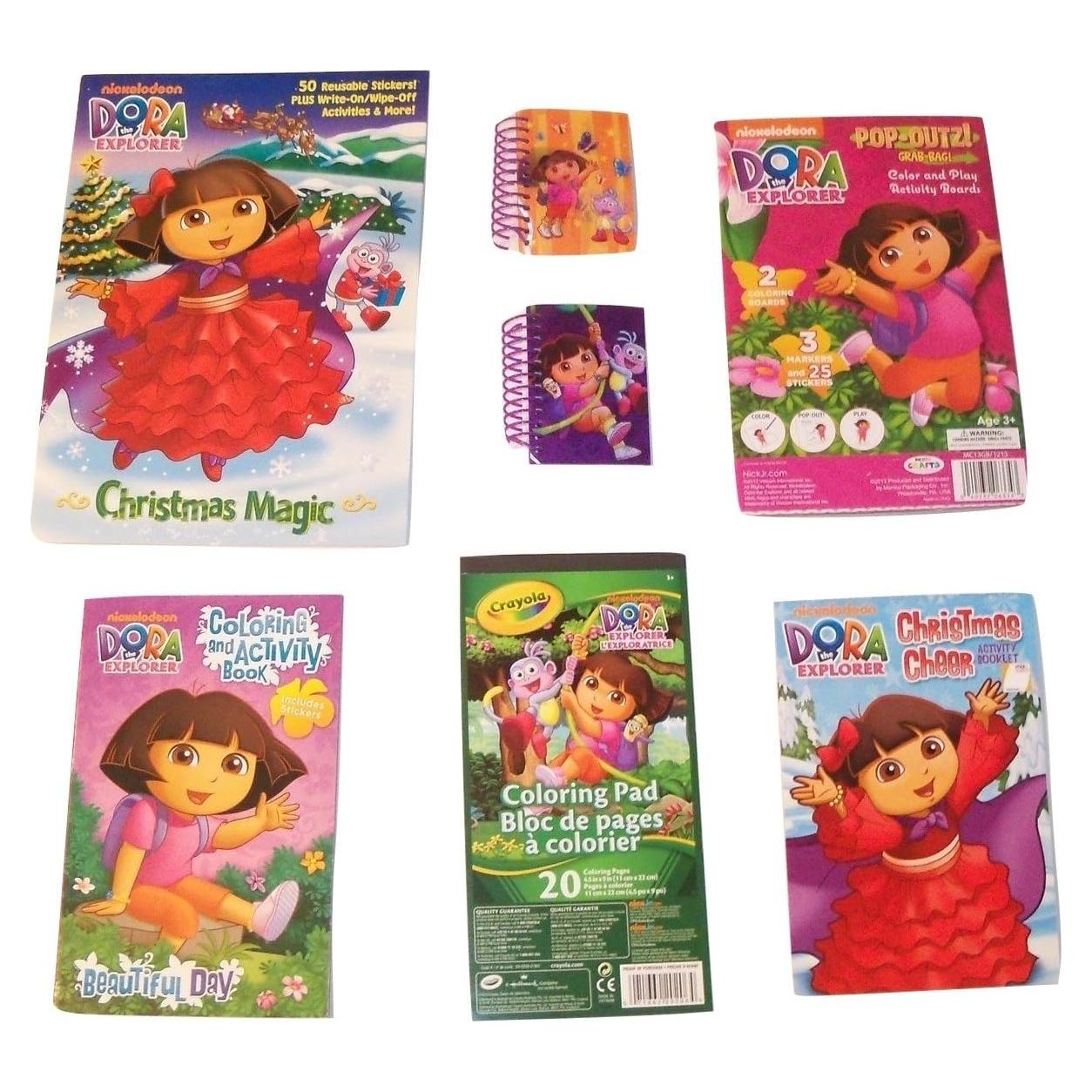 Conjunto de Regalo de Actividades Dora la Exploradora - 6 Artículos