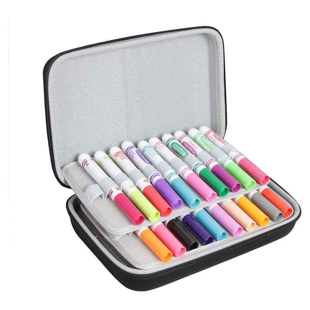 Funda Dura de Viaje Hermitshell para Marcadores Crayola 40 Colores