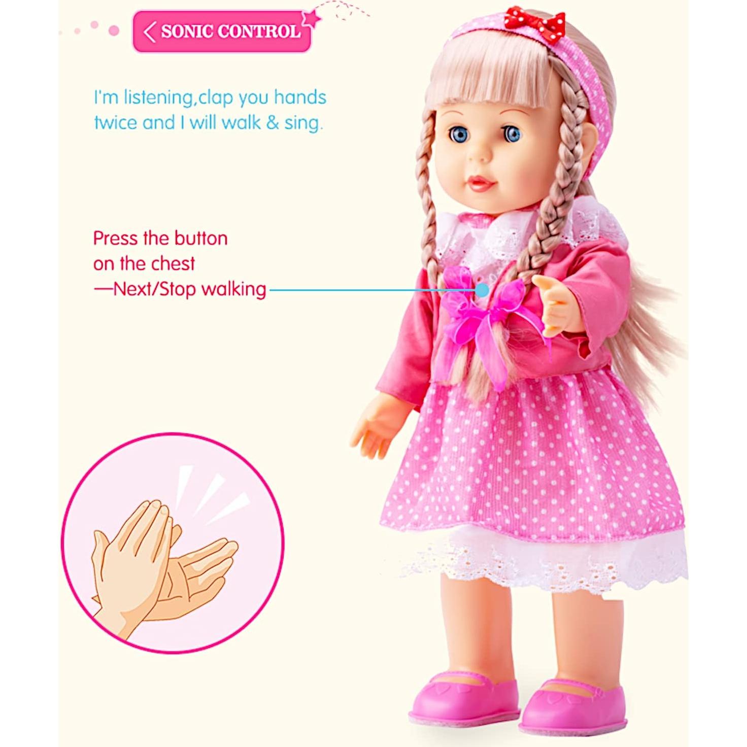 Muñeca Caminante Interactiva POCO DIVO 43 cm Niña Cantante