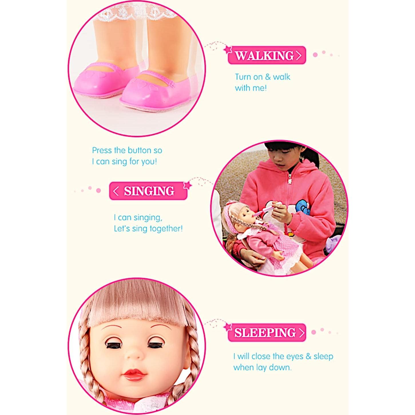 Muñeca Caminante Interactiva POCO DIVO 43 cm Niña Cantante