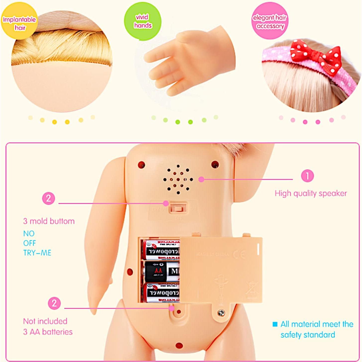 Muñeca Caminante Interactiva POCO DIVO 43 cm Niña Cantante