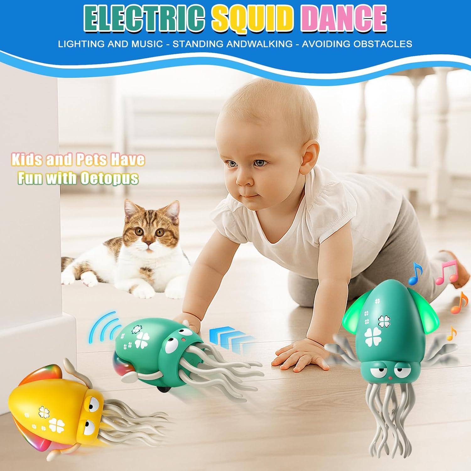 Juguete Interactivo Pulpo Bailarín Rumexeng Verde 90g