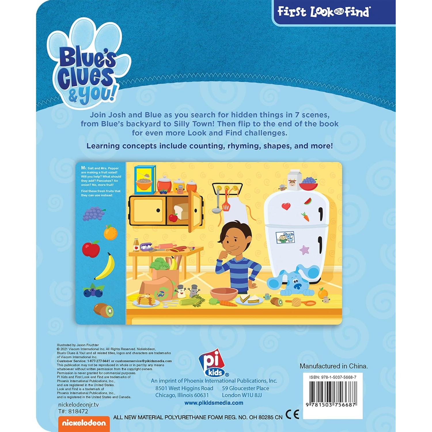 Nickelodeon Blue's Clues & You! - First Look and Find Activity Book - PI Kids