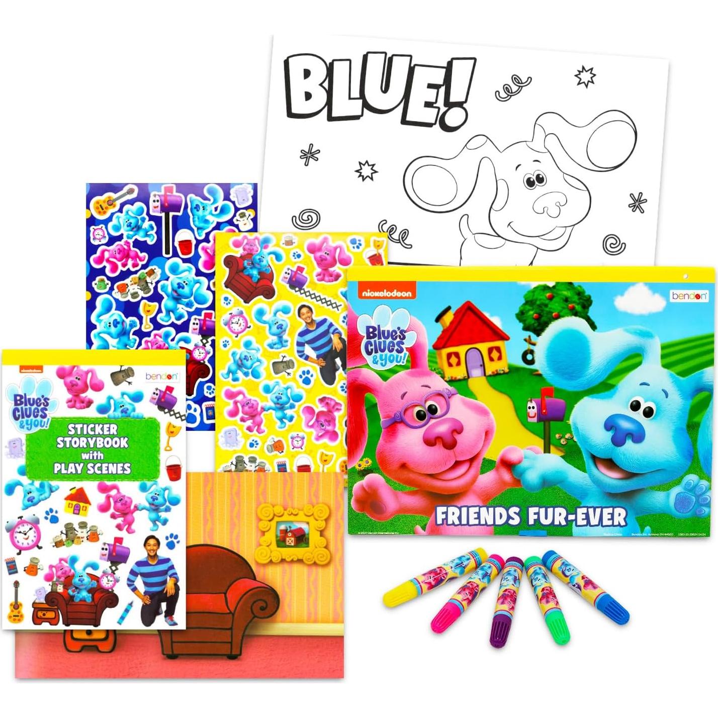 Juego de Actividades Portátil Blue's Clues con Estuche 33x25cm