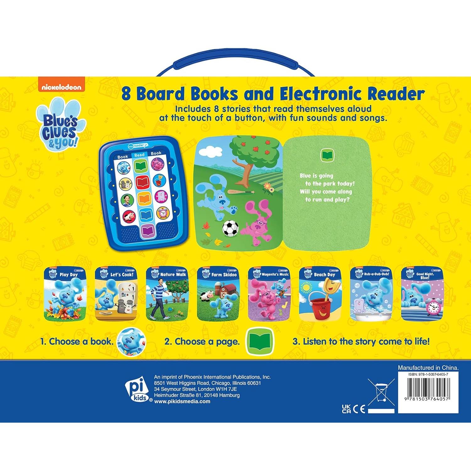 Nickelodeon Blue's Clues & You! - Me Reader Jr. Electronic Reader and 8 Sound Book Library - PI Kids