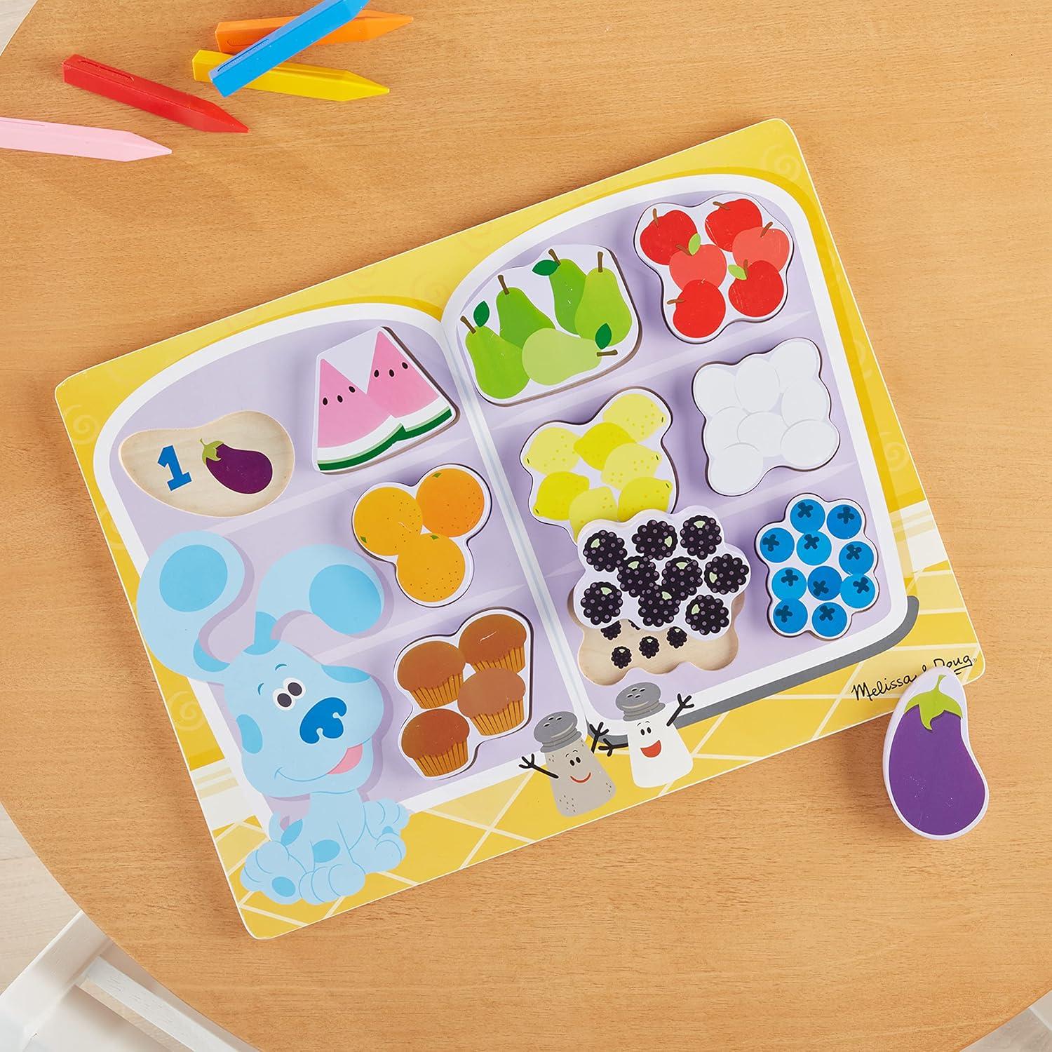 Rompecabezas de Madera Melissa & Doug Pistas de Blue y Tú - 10 Piezas