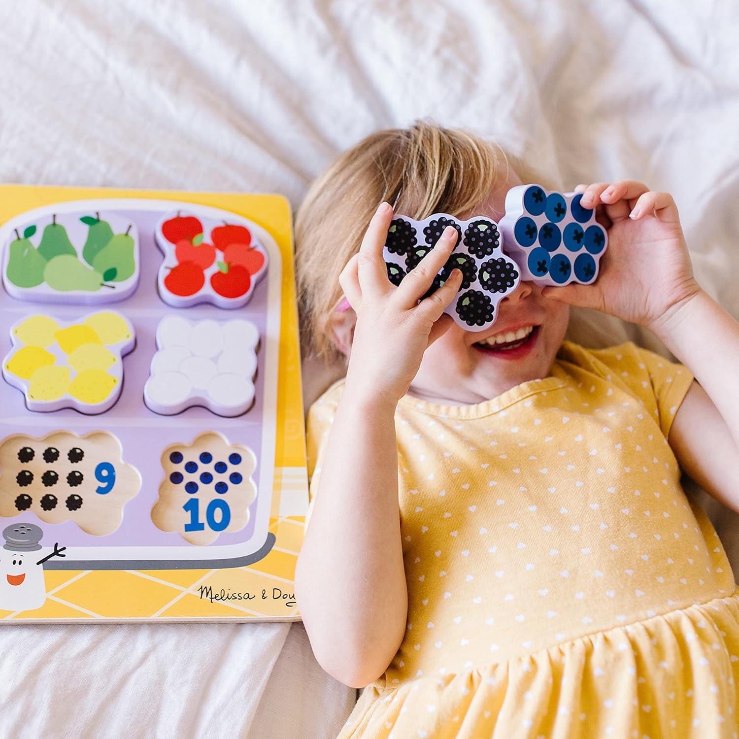 Rompecabezas de Madera Melissa & Doug Pistas de Blue y Tú - 10 Piezas