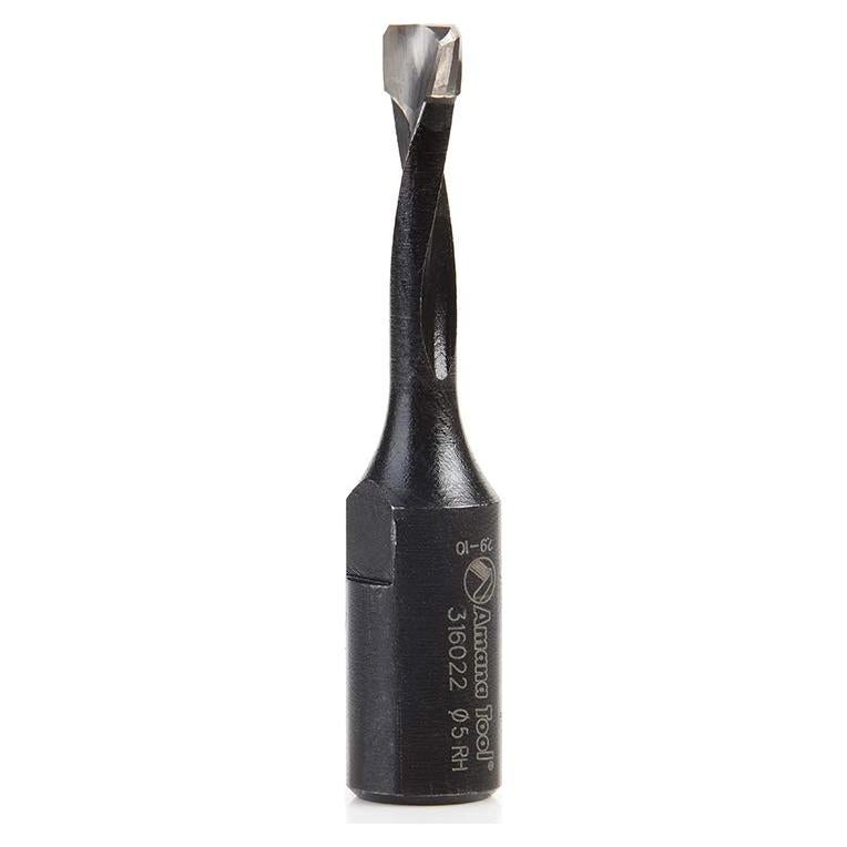 Broca de Carburo Amana Tool 5mm D 20mm CH M6x0.75