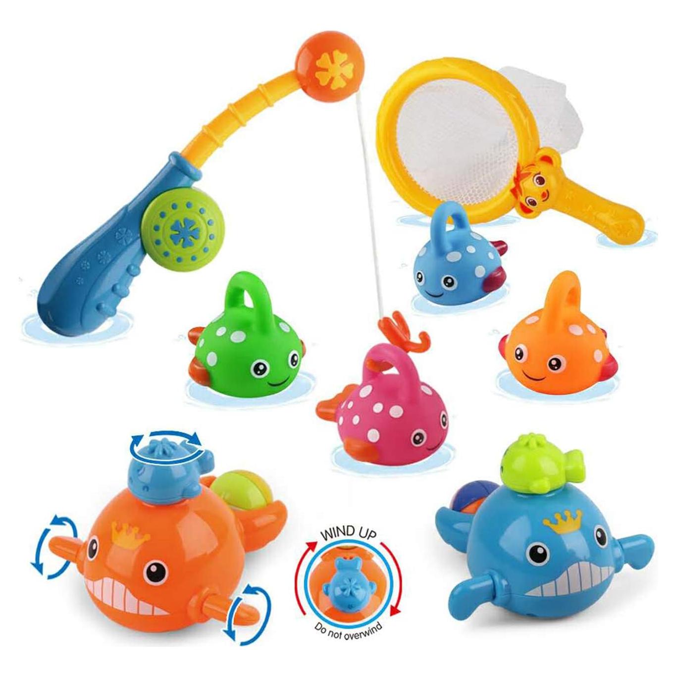 Juguete de Baño Dwi Dowellin Set de Pesca Ballenas 18+ Meses
