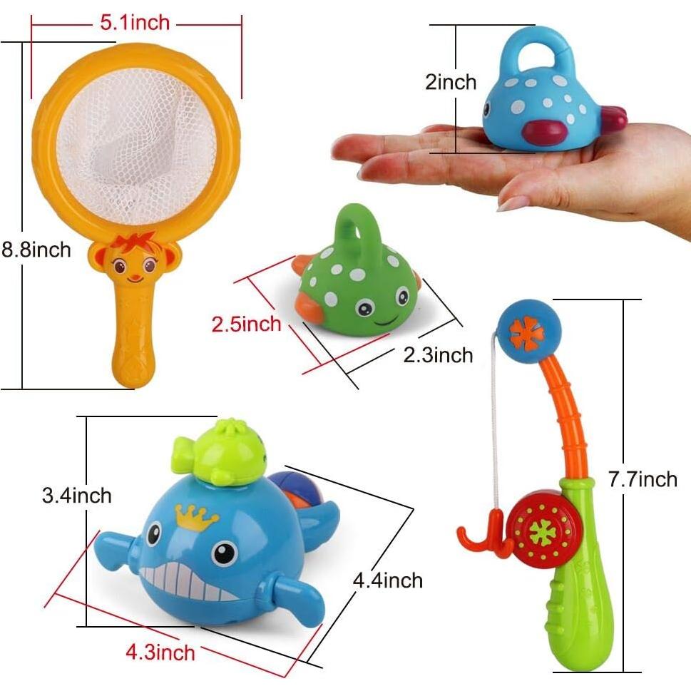 Juguete de Baño Dwi Dowellin Set de Pesca Ballenas 18+ Meses