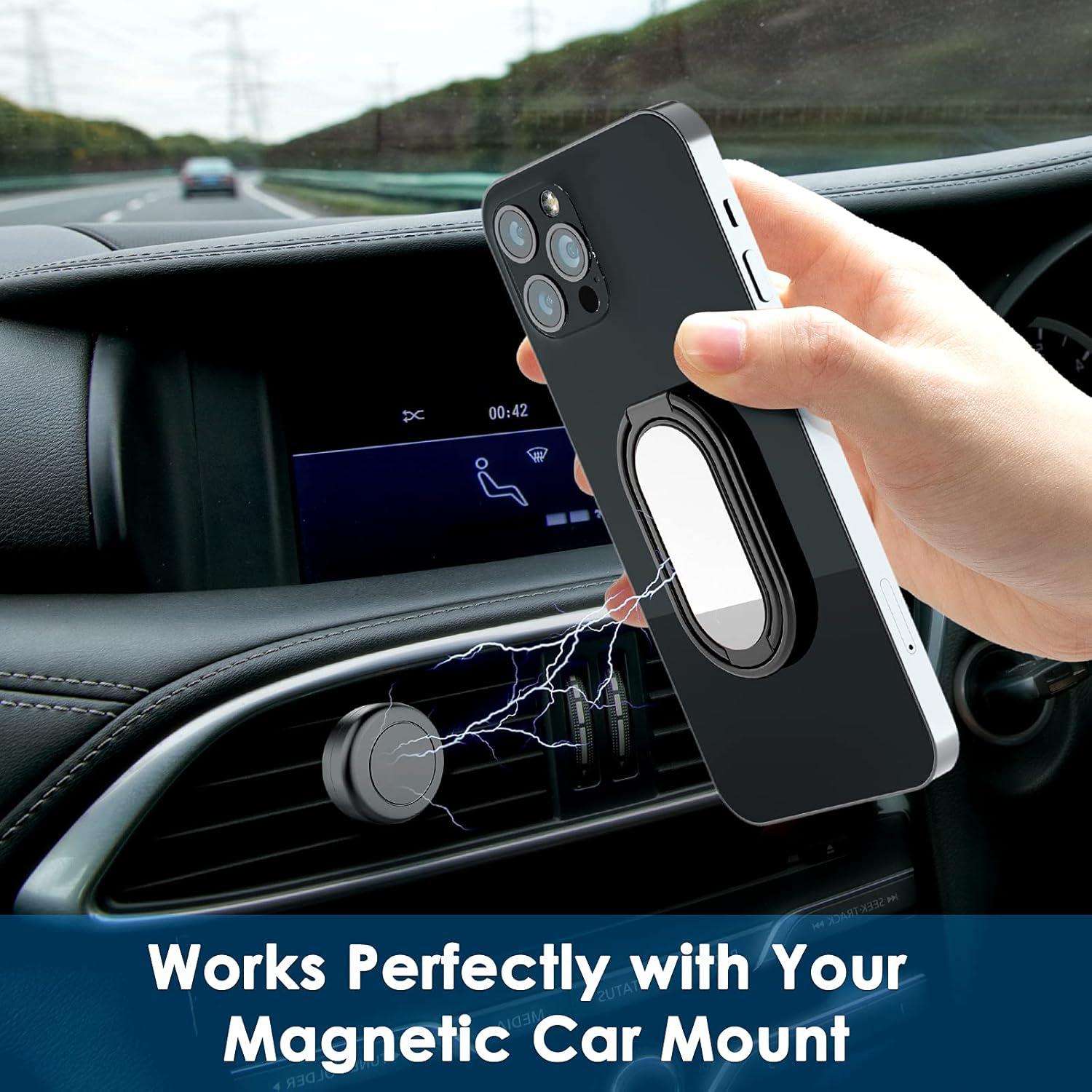 Soporte de Anillo para Teléfono imeilee Negro Gun 360°