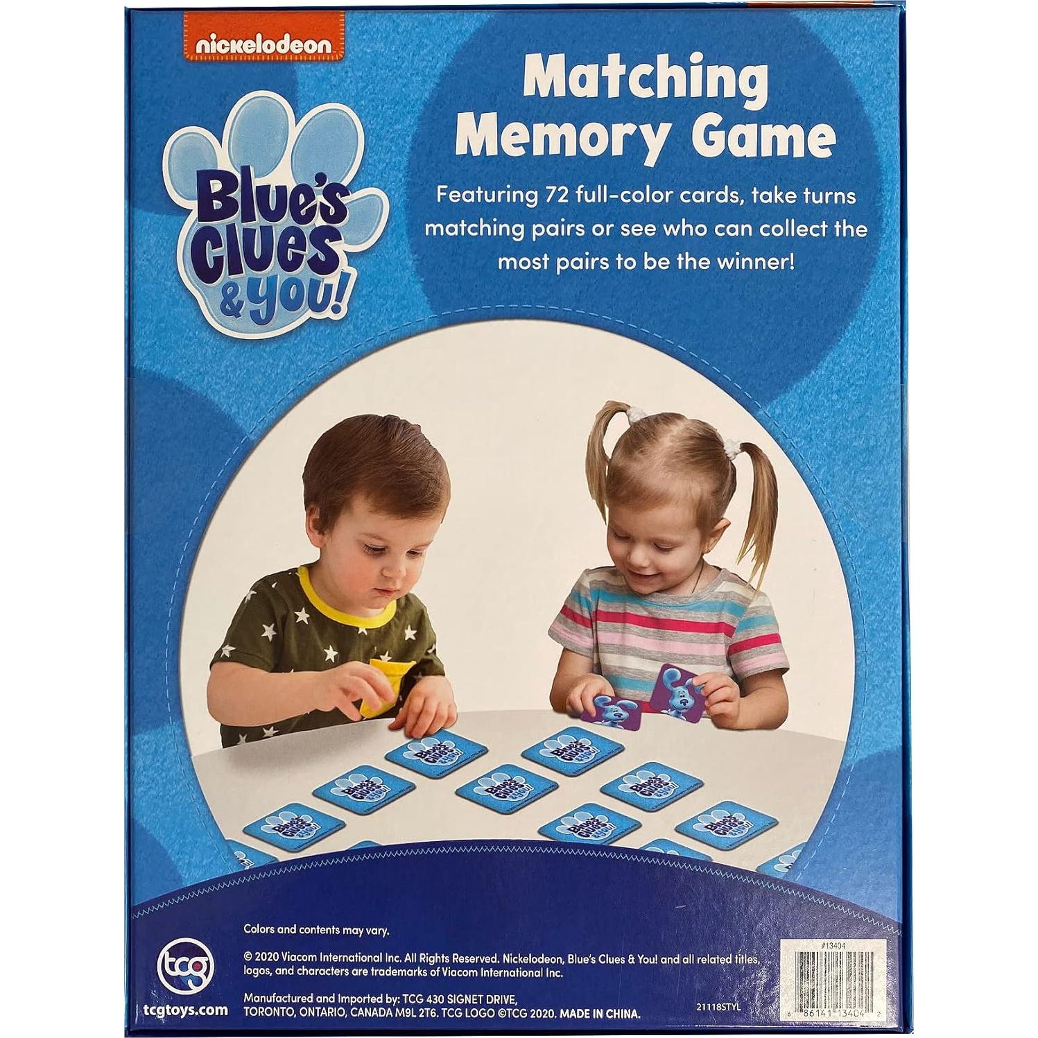 Juego de Memoria Blue's Clues TCG Toys 72 Cartas