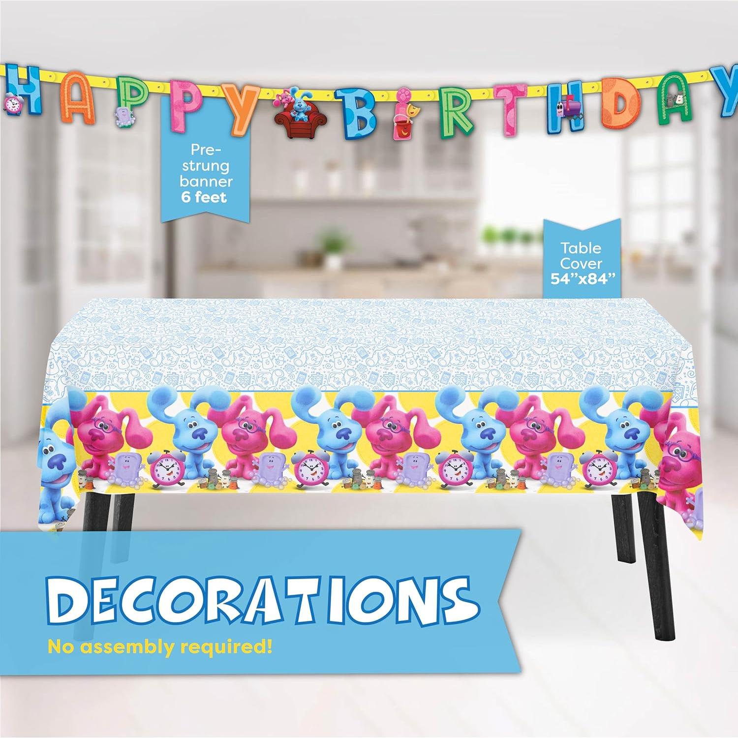 Kit de Decoración de Cumpleaños Blues Clues para 16 Invitados