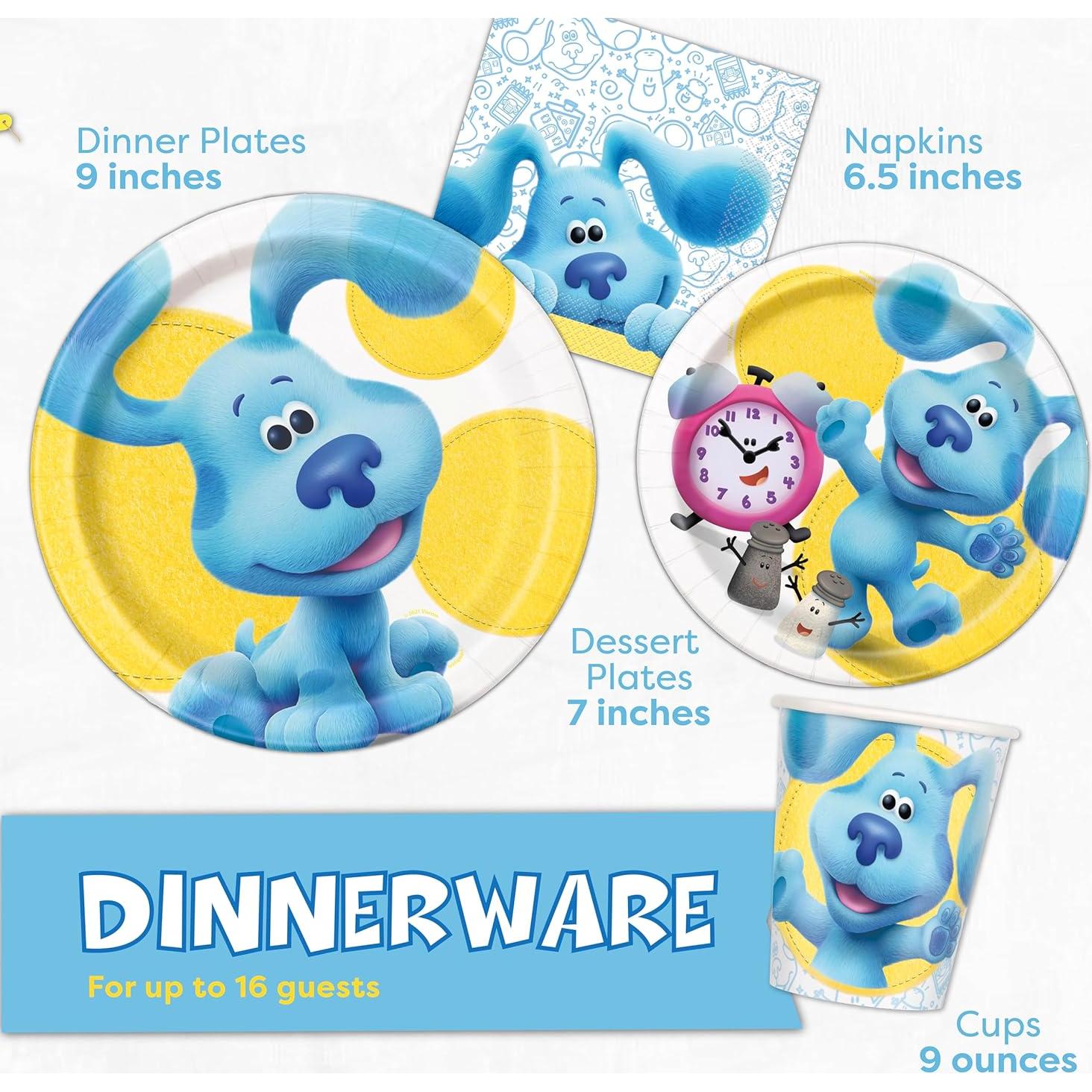 Kit de Decoración de Cumpleaños Blues Clues para 16 Invitados