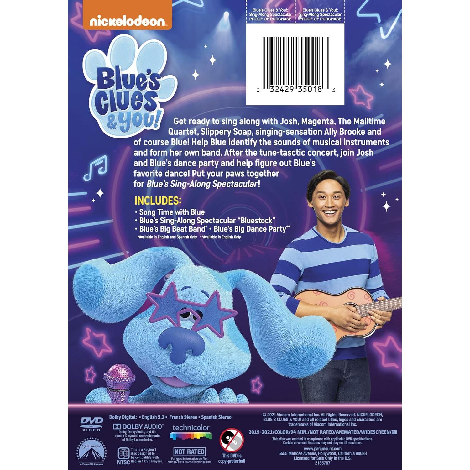 DVD El Espectáculo de Canto Blue's Clues - Josh y Blue