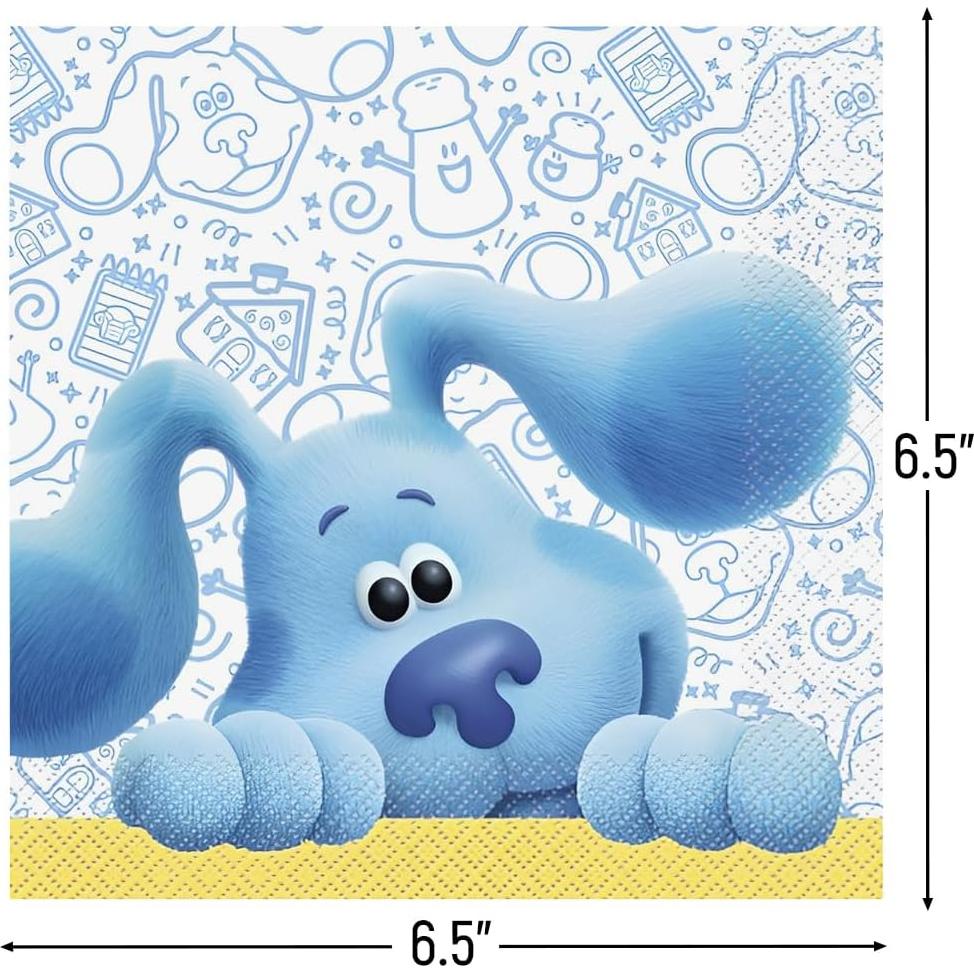 Servilletas de Almuerzo Temáticas Blue's Clues - Paquete 16 Unidades