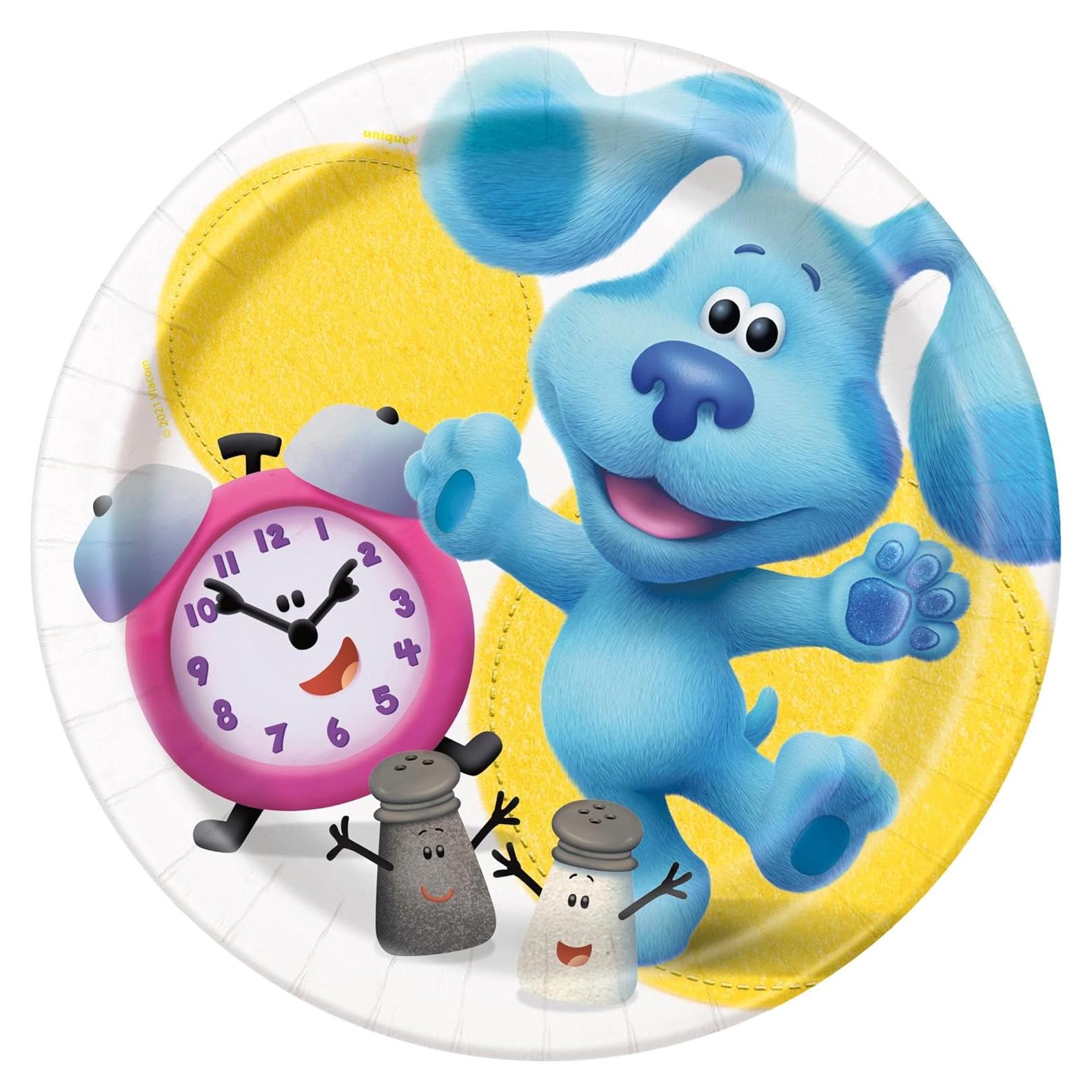 Platos de Postre Redondos Blue's Clues - 17.78 cm - Pack 8