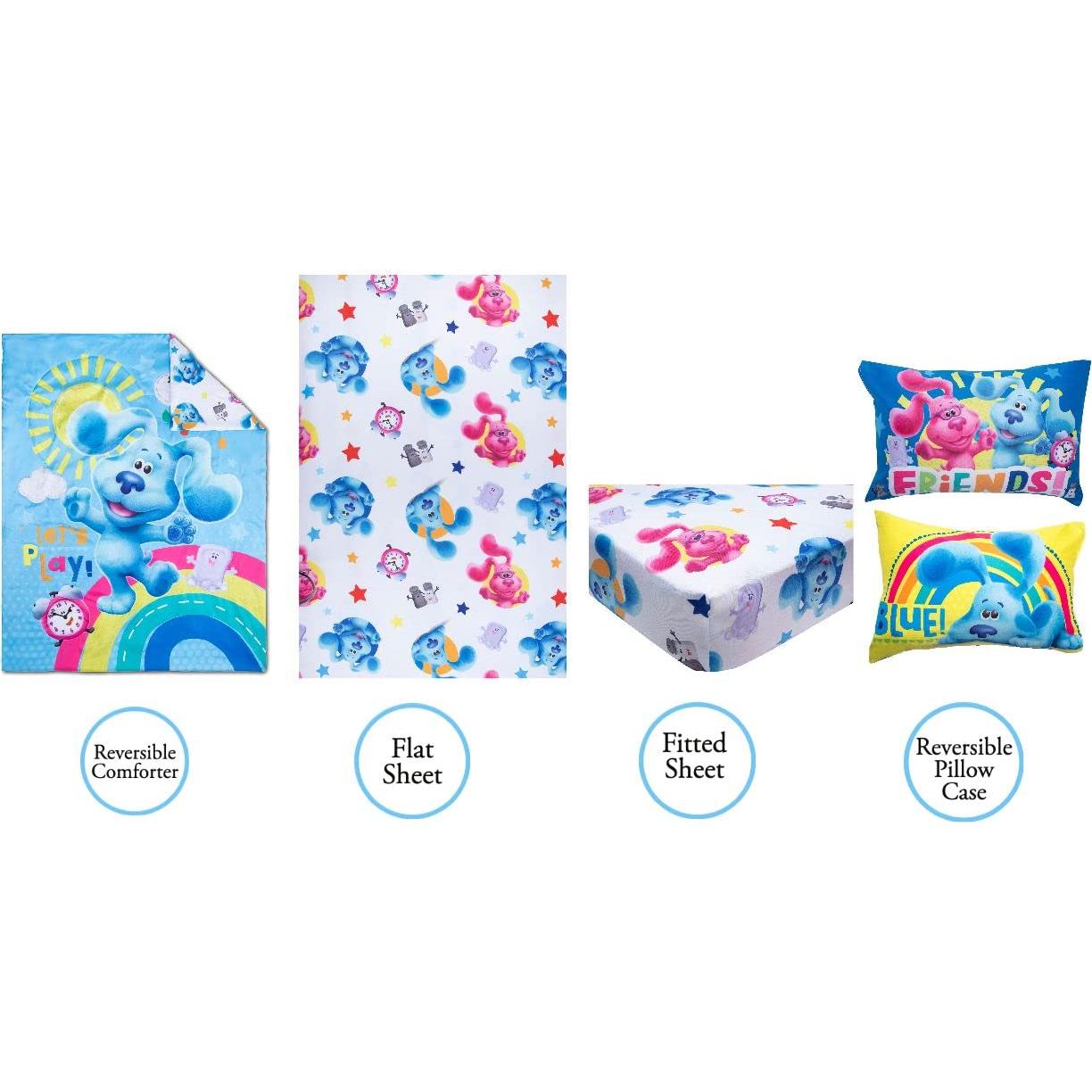 Juego de Ropa de Cama para Niños Blue's Clues 4 Piezas