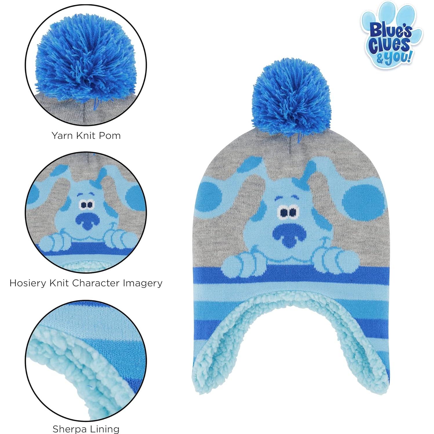 Conjunto Gorro y Mitones Invierno Nickelodeon Blue's Clues 2-4T