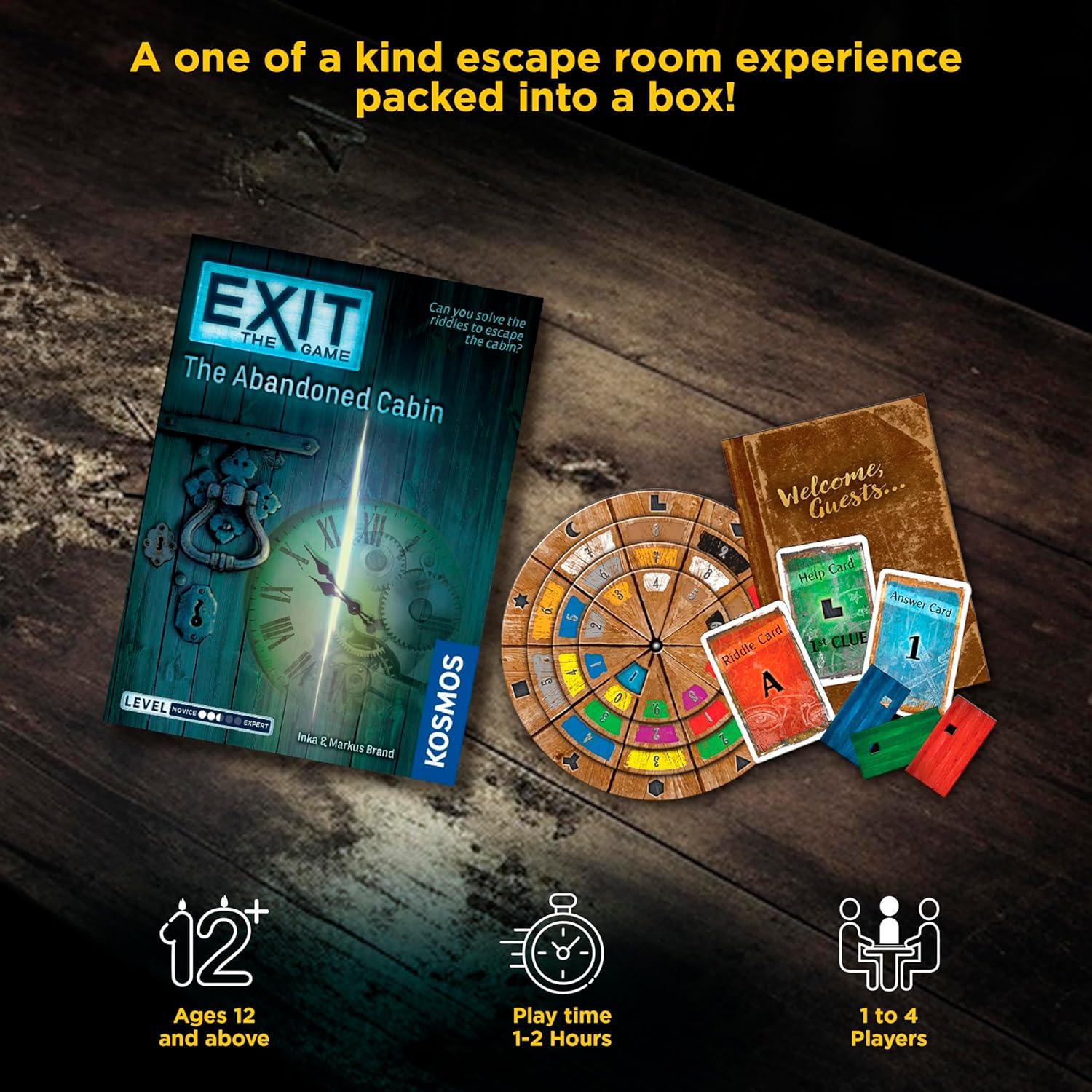 Exit: La Cabaña Abandonada - Juego de Escape Familiar 1-4 Jugadores