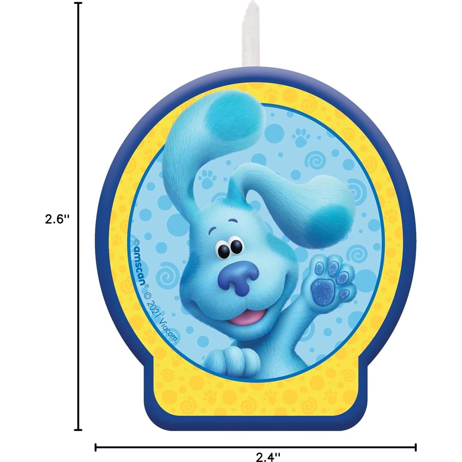 Vela de Cumpleaños Amscan Blues Clues 6.6x6.1 cm Azul