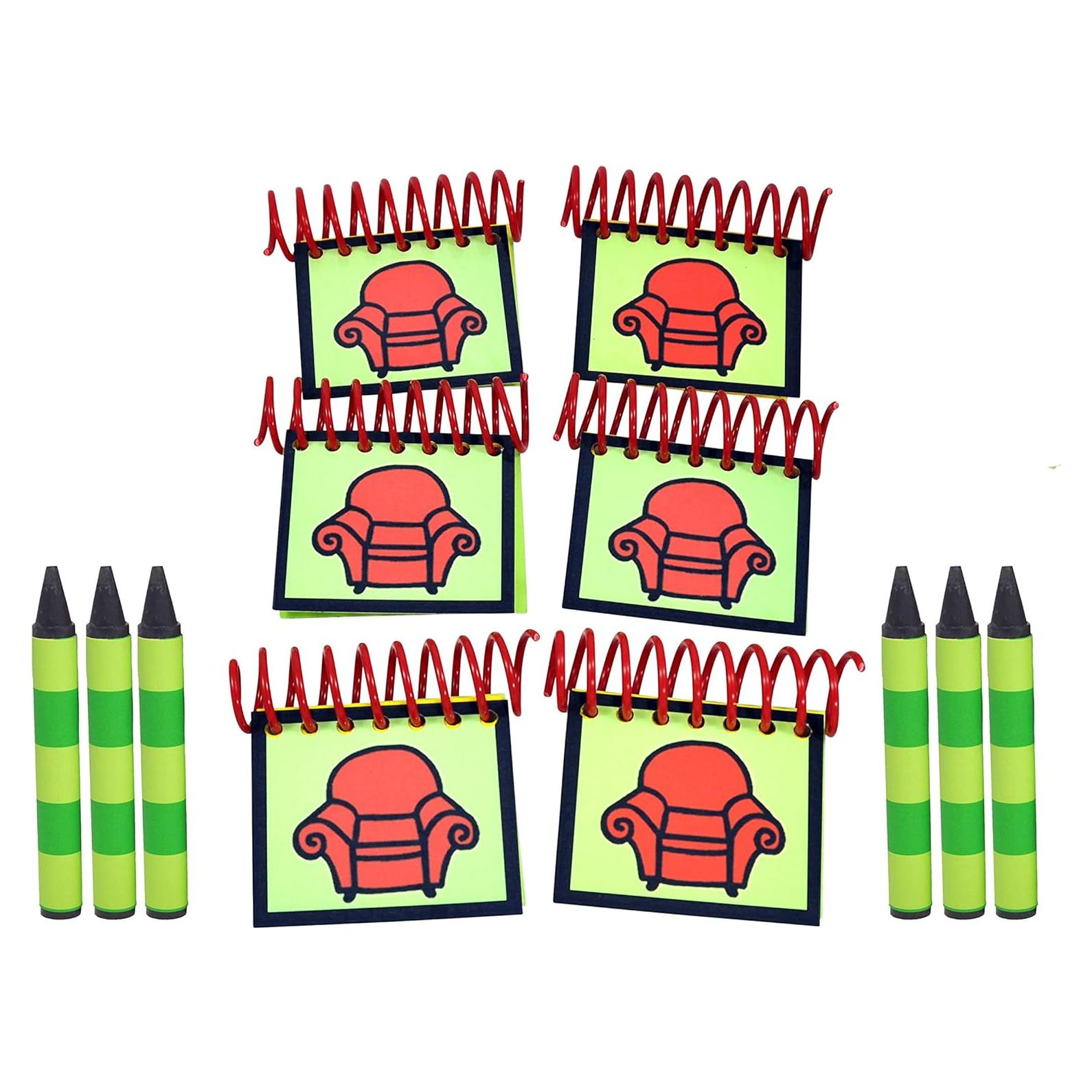 Cuadernos Handcrafted Handy Dandy - Pack de 6 con Crayones