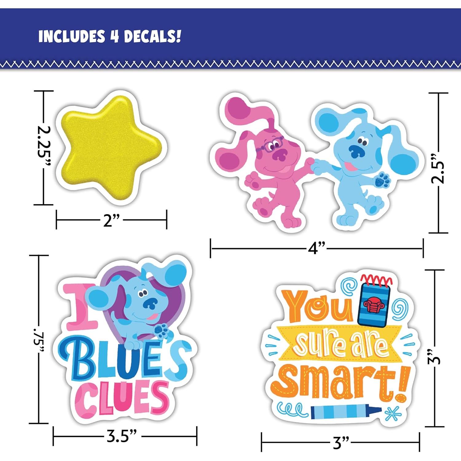 Set de 4 Calcomanías de Vinilo Blue's Clues - DECALCOMANIA