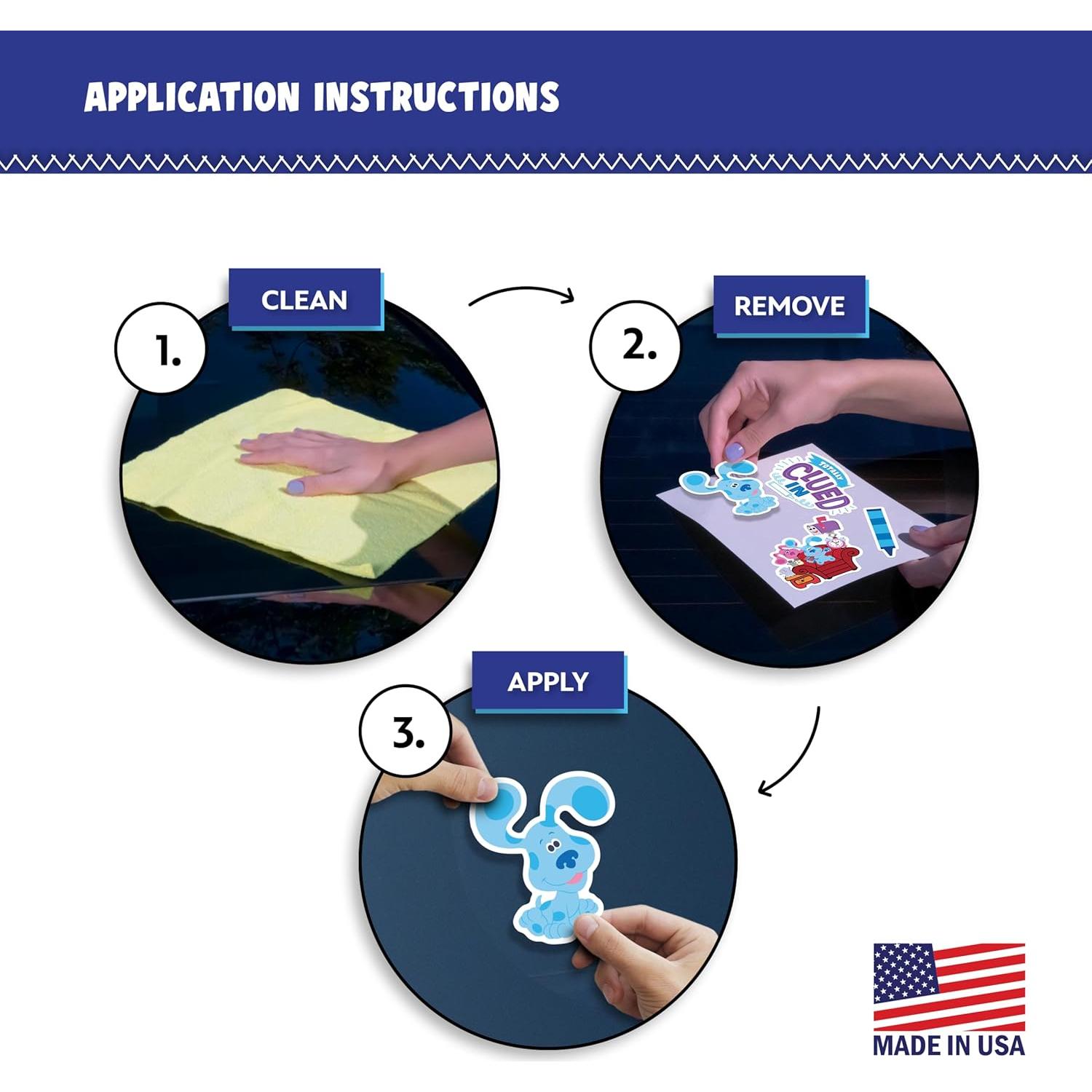 Set de 4 Calcomanías de Vinilo Blue's Clues - DECALCOMANIA