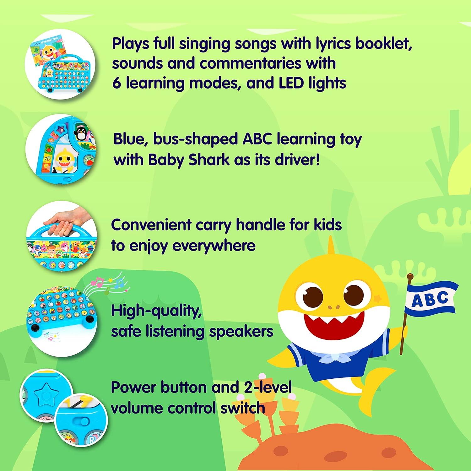 Pizarra de Sonido Baby Shark Pinkfong - Autobús Educativo