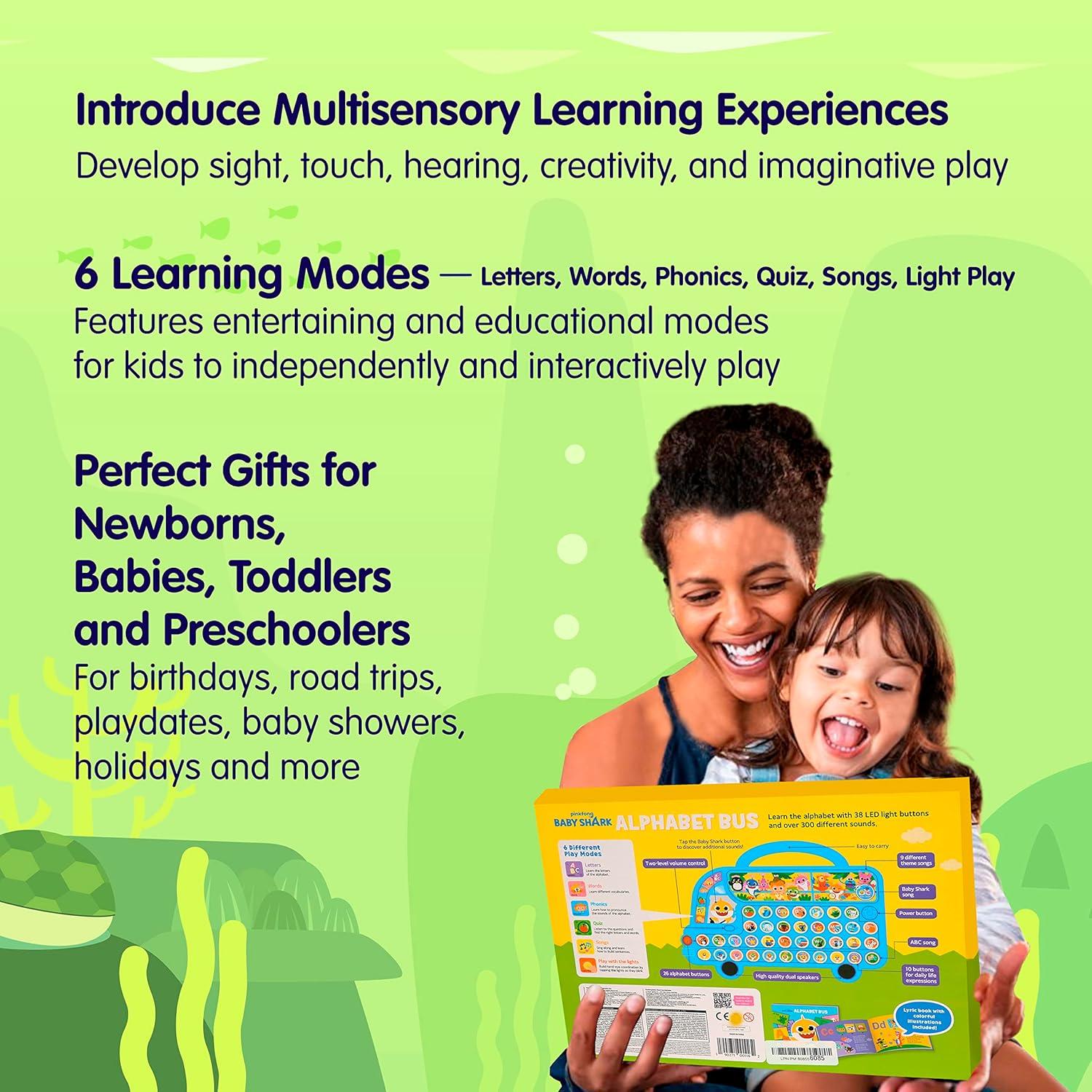 Pizarra de Sonido Baby Shark Pinkfong - Autobús Educativo